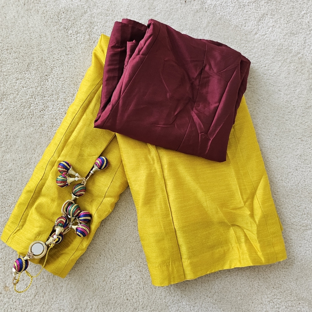 New silk blend lehenga ready made